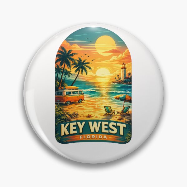 Item preview, Key West Florida Sunset Beach Palm Trees designed and sold by Places On Earth.