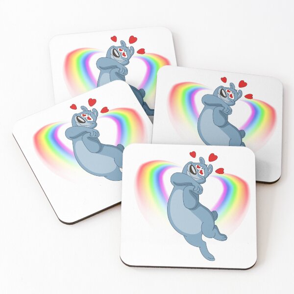 Item preview, Cute Bear with Hearts & Rainbow designed and sold by Love3Happy.