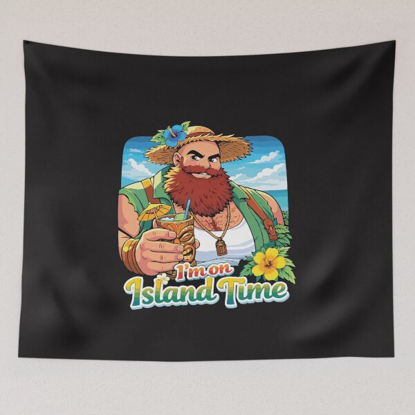 Item preview, I’m On Island Time Funny Tropical Vacation Design designed and sold by kiralynstration.