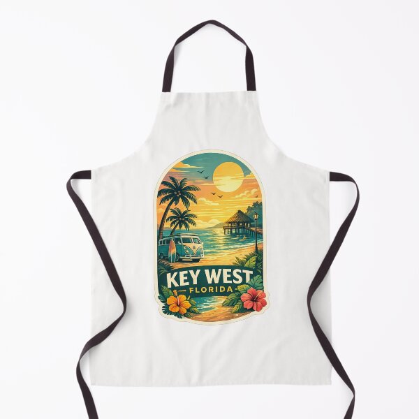 Item preview, Key West Florida Sunset Beach Van Palm Trees designed and sold by Places On Earth.