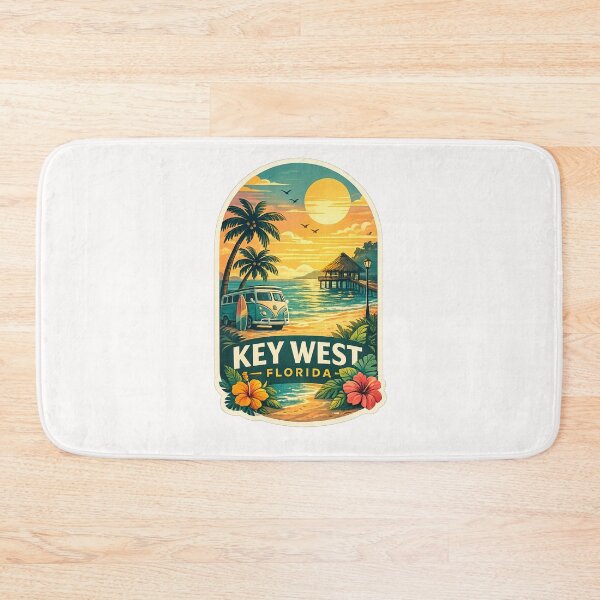 Item preview, Key West Florida Sunset Beach Van Palm Trees designed and sold by Places On Earth.