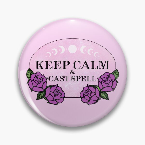 Item preview, Keep Calm & Cast Spell Moon Roses designed and sold by PettyPotion33.