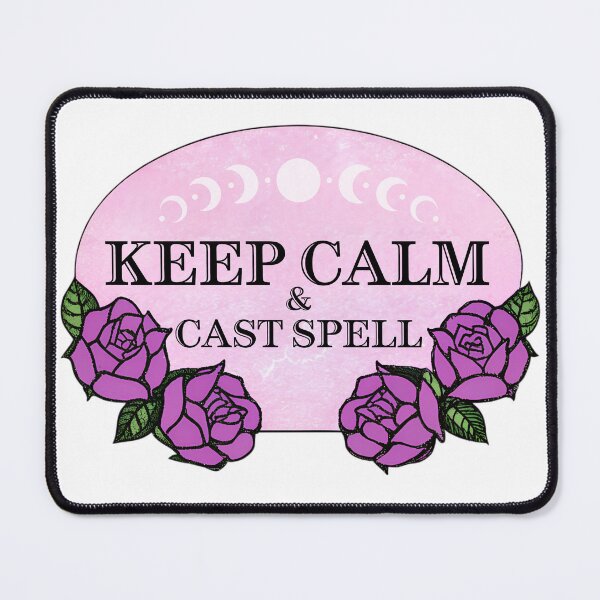 Item preview, Keep Calm & Cast Spell Moon Roses designed and sold by PettyPotion33.