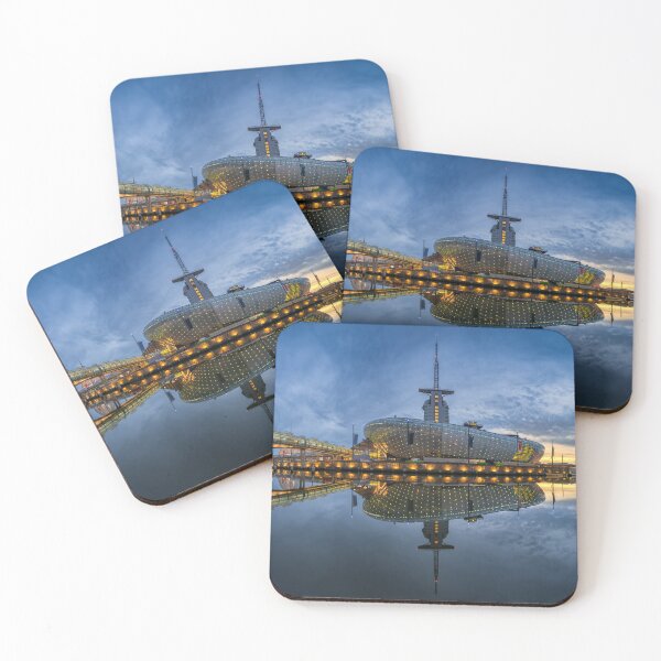 Item preview, Klimahaus in Bremerhaven at night designed and sold by Michael Abid.