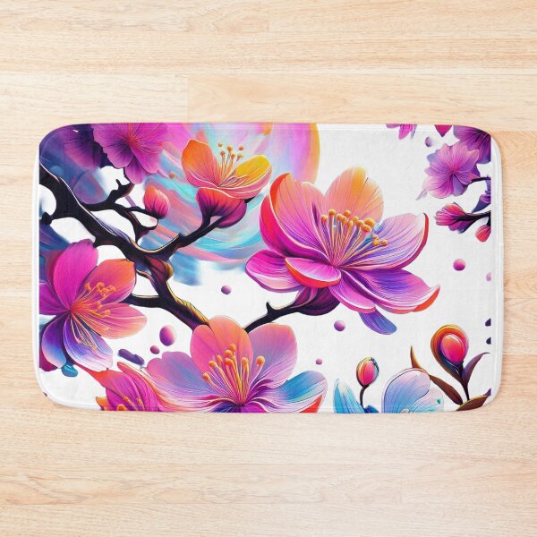 Item preview, Vibrant Neon Sakura | Modern Floral Digital Art designed and sold by RS-Globalist-.