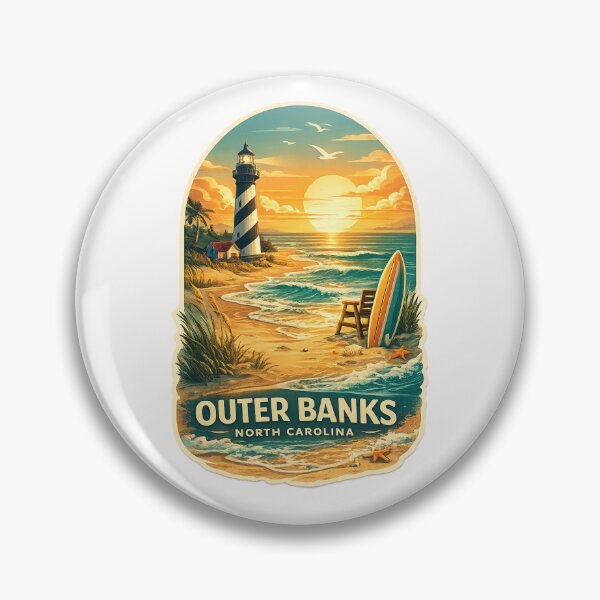 Item preview, Outer Banks North Carolina Lighthouse Coastal Sunset designed and sold by Places On Earth.