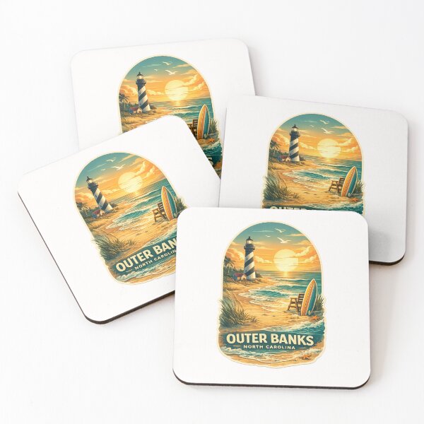 Item preview, Outer Banks North Carolina Lighthouse Coastal Sunset designed and sold by Places On Earth.