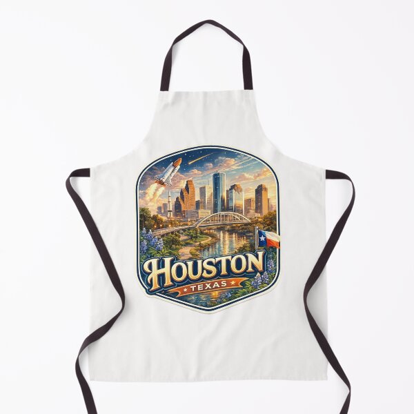 Item preview, Houston Texas Space City Skyline Rocket designed and sold by Places On Earth.