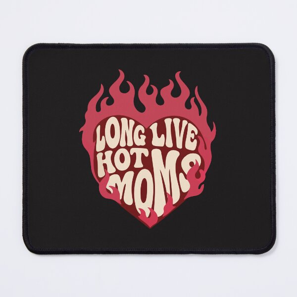 Item preview, Long Live Hot Moms Retro Flaming Heart Design designed and sold by kiralynstration.