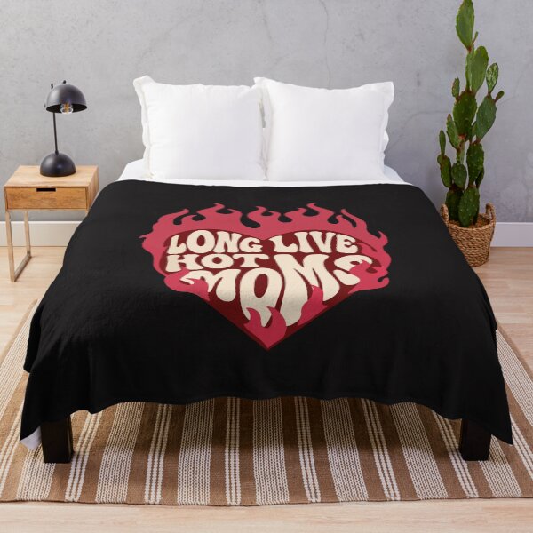 Item preview, Long Live Hot Moms Retro Flaming Heart Design designed and sold by kiralynstration.