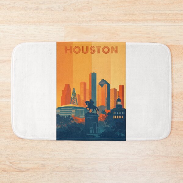 Item preview, Houston Texas Retro Skyline Sam Houston Monument designed and sold by Places On Earth.