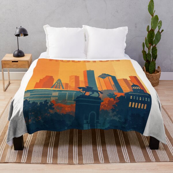 Item preview, Houston Texas Retro Skyline Sam Houston Monument designed and sold by Places On Earth.