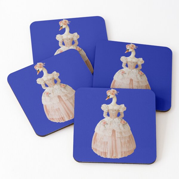 Item preview, Elegant swan in baroque dress. Historical animal portrait. designed and sold by Mauswohn.
