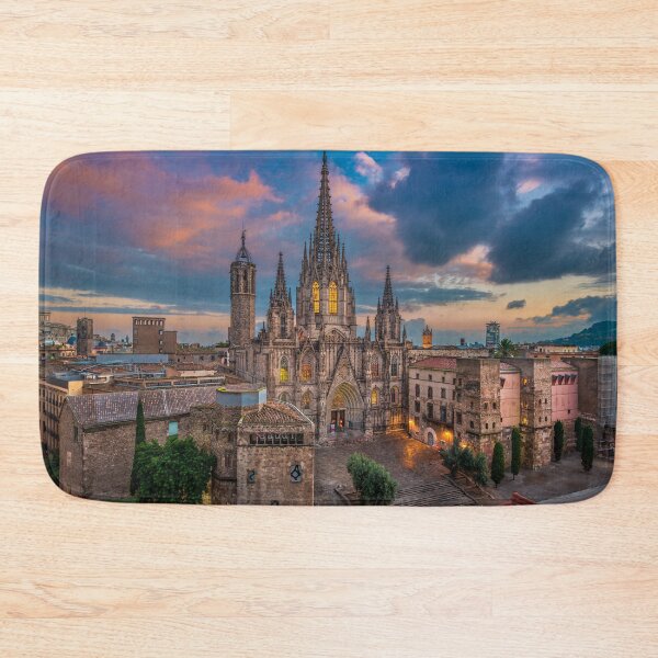 Item preview, Cathedral of Barcelona during sunset designed and sold by Michael Abid.
