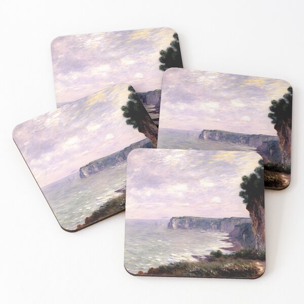 Item preview, Cliffs at Pourville in the Fog: Misty View of the Chalk Cliffs designed and sold by artdesignsnow.