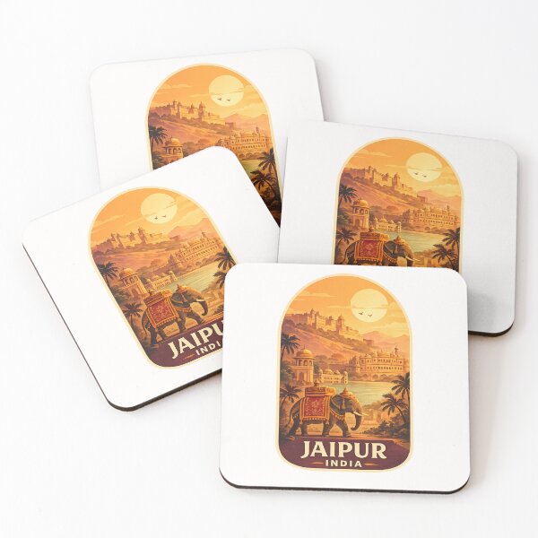 Item preview, Jaipur India Amber Fort Elephant Sunset designed and sold by Places On Earth.