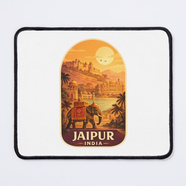 Item preview, Jaipur India Amber Fort Elephant Sunset designed and sold by Places On Earth.