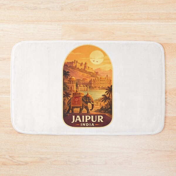 Item preview, Jaipur India Amber Fort Elephant Sunset designed and sold by Places On Earth.