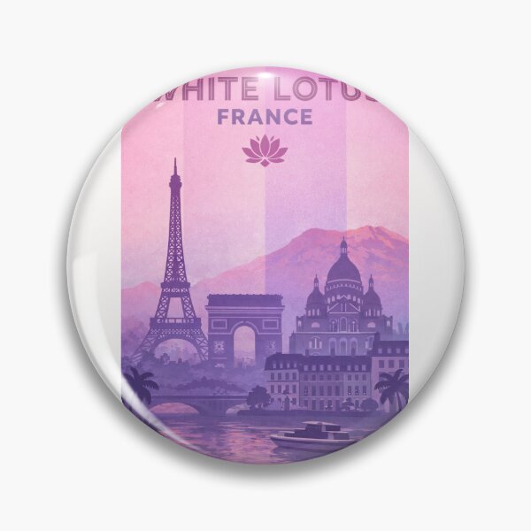 Item preview, White Lotus France Paris Riviera Sunset Travel  designed and sold by Places On Earth.