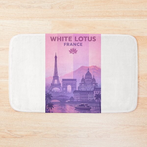 Item preview, White Lotus France Paris Riviera Sunset Travel  designed and sold by Places On Earth.