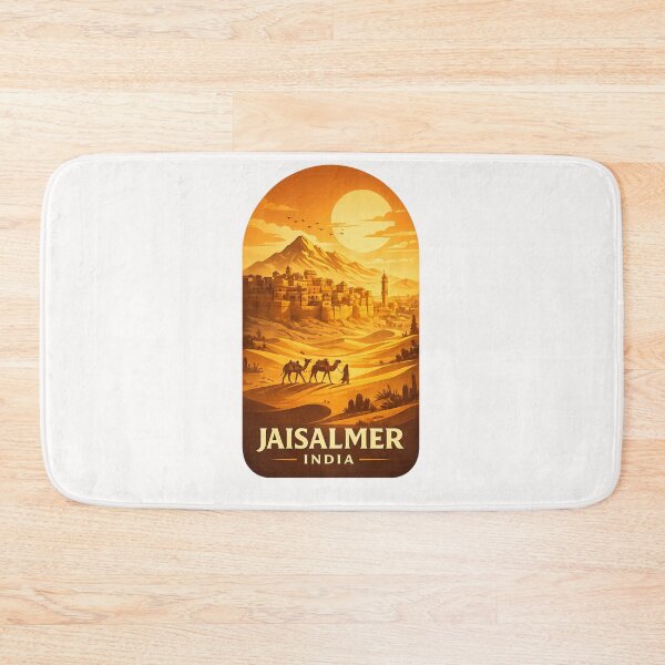 Item preview, Jaisalmer India Thar Desert Camel Caravan Sunset designed and sold by Places On Earth.