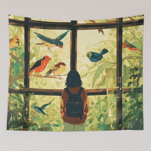 Item preview, Feather Study Bird Watching Light Academia designed and sold by bapupa.