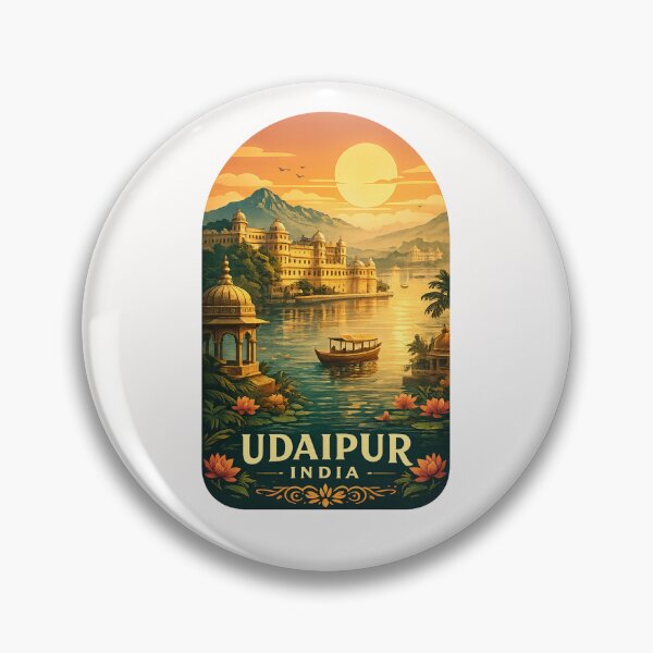 Item preview, Udaipur India Lake Pichola City Palace Sunset designed and sold by Places On Earth.