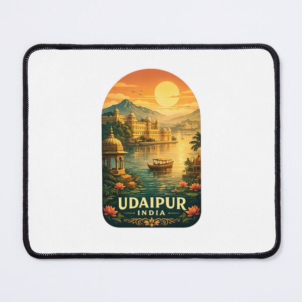 Item preview, Udaipur India Lake Pichola City Palace Sunset designed and sold by Places On Earth.