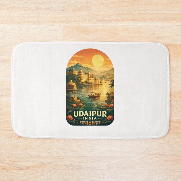 Item preview, Udaipur India Lake Pichola City Palace Sunset designed and sold by Places On Earth.