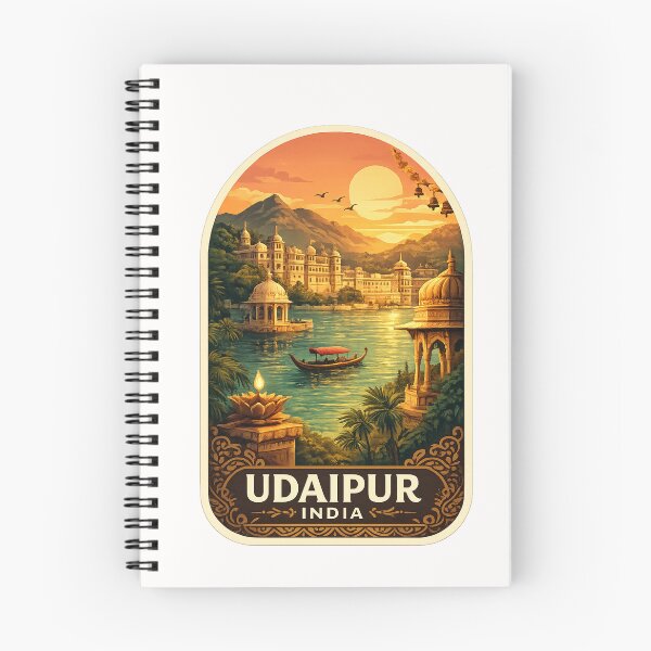 Item preview, Udaipur India Lake Palace Aravalli Sunset designed and sold by Places On Earth.