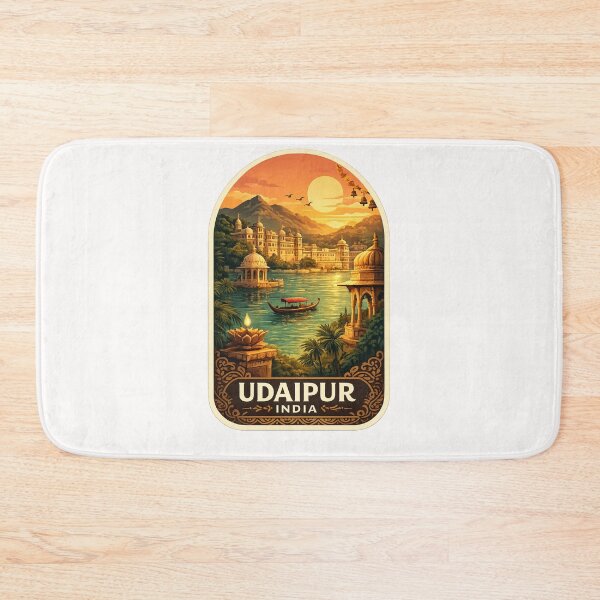 Item preview, Udaipur India Lake Palace Aravalli Sunset designed and sold by Places On Earth.