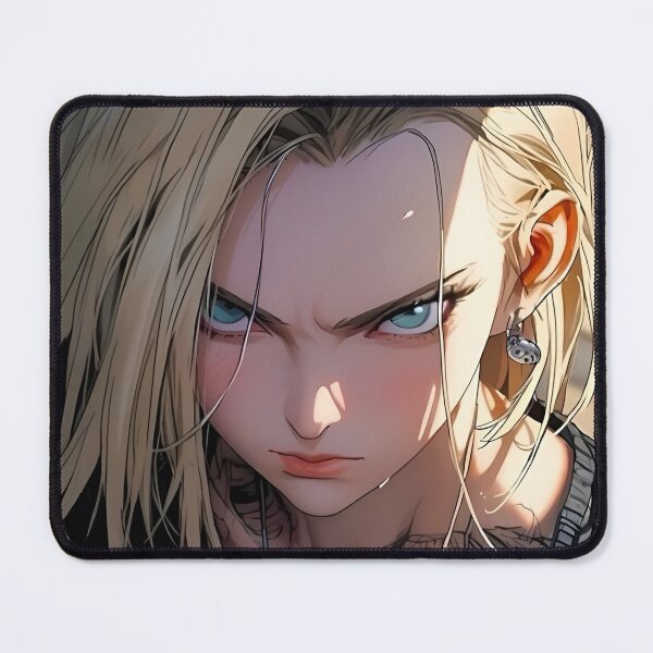 Item preview, Fierce Blonde Anime Girl with Tattoos – Urban Streetwear Aesthetic Art designed and sold by Dyan4.