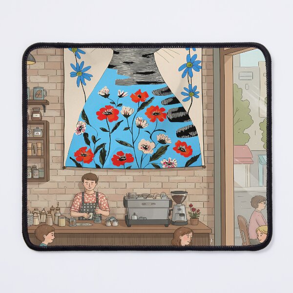 Item preview, Cat Tapestry in a Cozy Cafe designed and sold by Bensoncreatives.