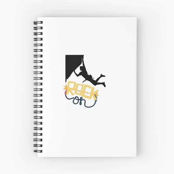 Item preview, Rock On Climbing  – Cute Rock Climber Carabiner Rope Outdoor Adventure Decal designed and sold by kuikai123.