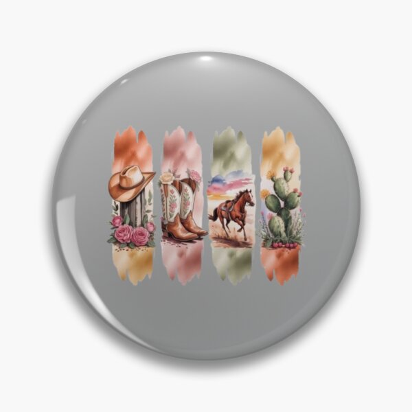 Item preview, Western Cowgirl Watercolor Set – Boots, Hat, Horse & Cactus Rustic Desert Aesthetic designed and sold by Bizertart.
