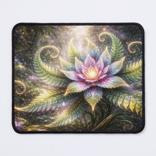Item preview, Enchanted Fern Flower – Fractal Fantasy Botanical in Glowing Forest designed and sold by SpicyWind.