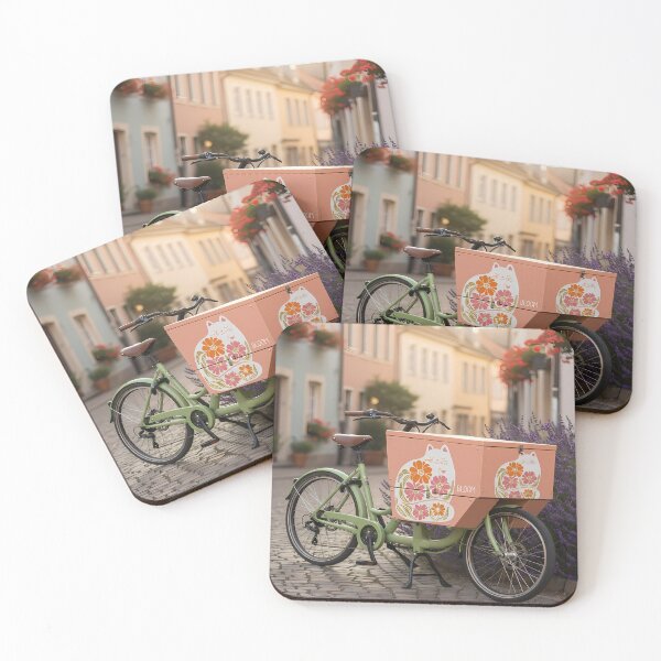 Item preview, Cute Cat Cargo Bike designed and sold by Bensoncreatives.