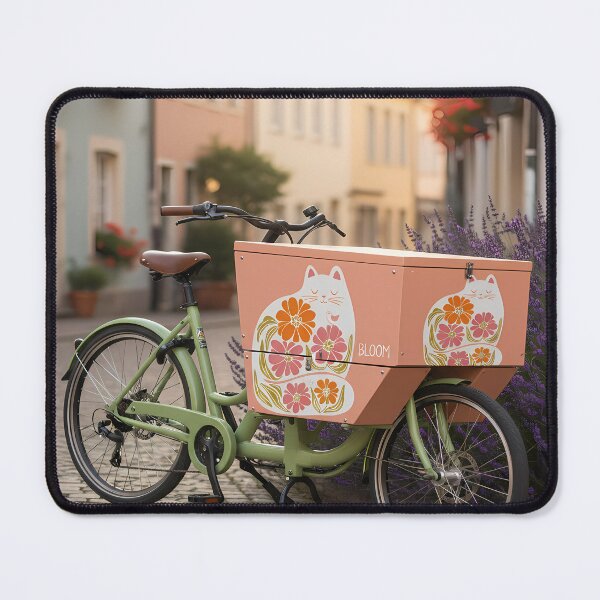 Item preview, Cute Cat Cargo Bike designed and sold by Bensoncreatives.