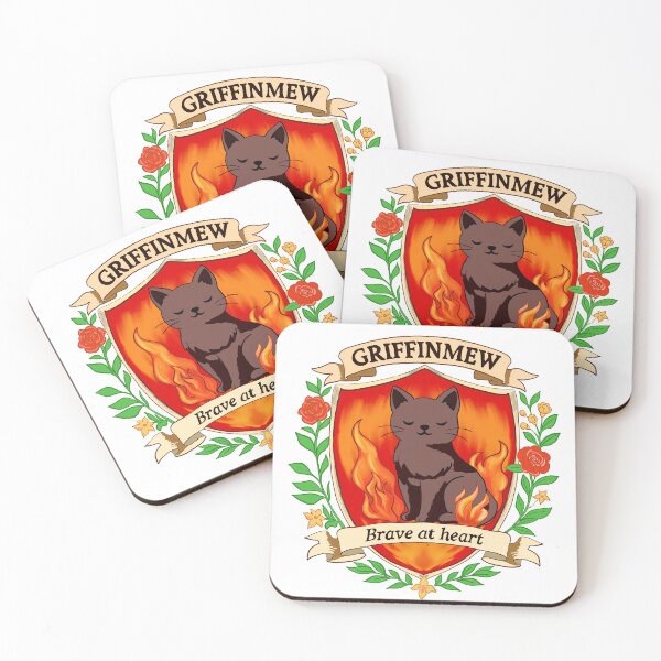 Item preview, Griffinmew Brave at Heart Black Cat Crest designed and sold by Chytanka.