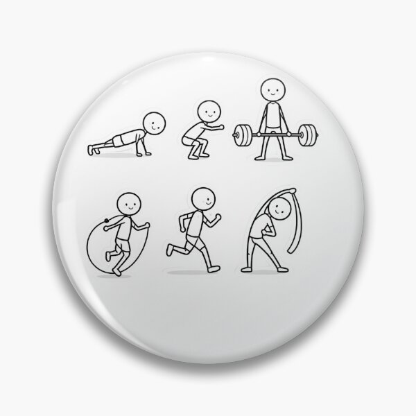 Item preview, Gym exercise sticker. designed and sold by Thecozyart007.