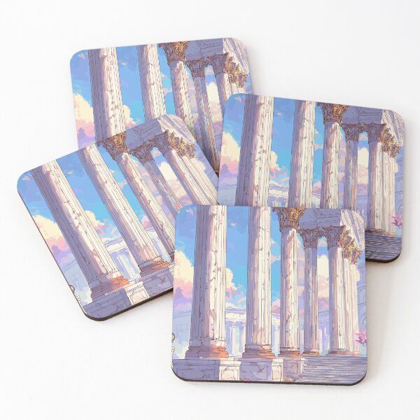 Item preview, Sunlit Marble Stately Columns Light Academia designed and sold by bapupa.