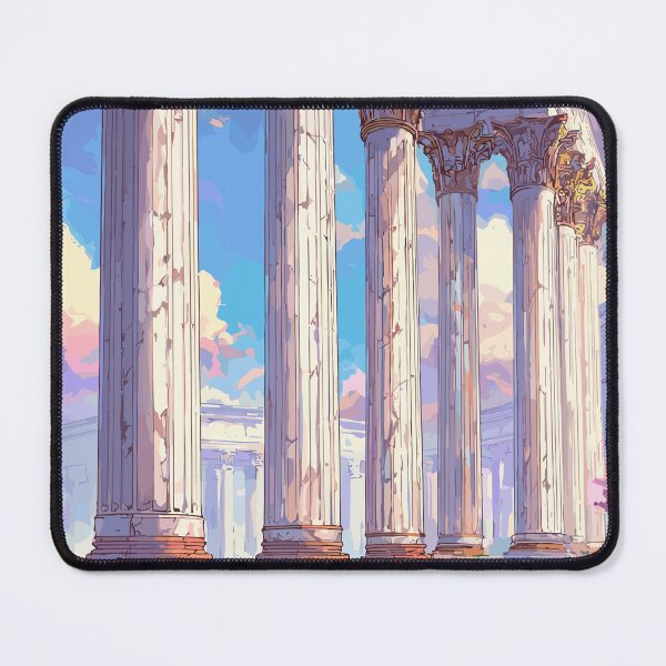 Item preview, Sunlit Marble Stately Columns Light Academia designed and sold by bapupa.