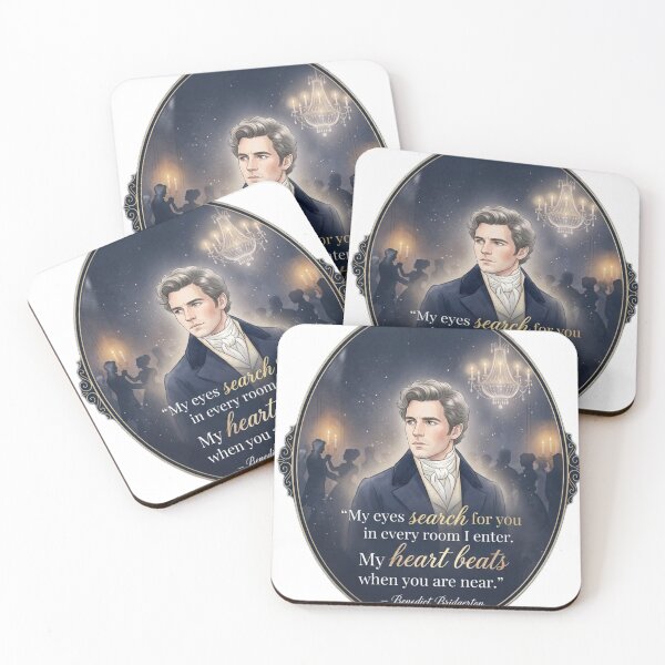 Item preview, My Eyes Search for You in Every Room – Benedict Bridgerton Romantic Quote designed and sold by Fandom Universe.