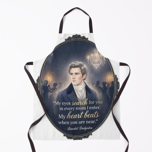 Item preview, My Eyes Search for You in Every Room – Benedict Bridgerton Romantic Quote designed and sold by Fandom Universe.