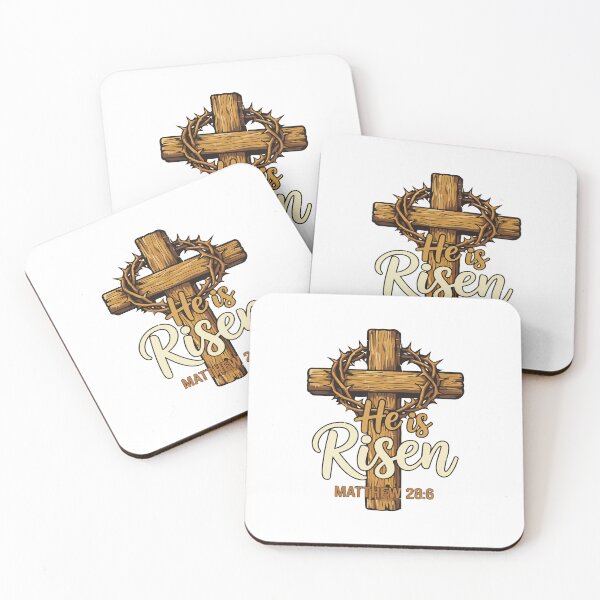 Item preview, He Is Risen Easter Cross Christian Faith Design designed and sold by kiralynstration.