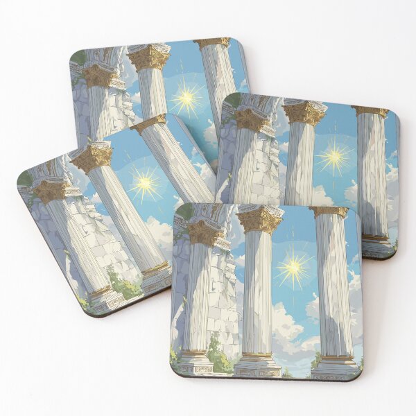 Item preview, Scholarly Pillars Stately Columns Light Academia designed and sold by bapupa.