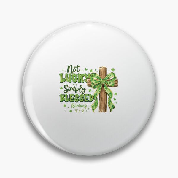 Item preview, Not Lucky Simply Blessed Romans 4:7-8 Christian St Patrick’s Day designed and sold by kiralynstration.