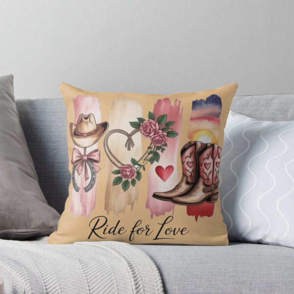 Item preview, Western Cowgirl RIDE FOR LOVE – Boots, Hat, Horse & Cactus Rustic Desert Aesthetic designed and sold by Bizertart.