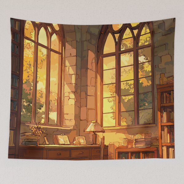 Item preview, Gilded Hours Sunlit Library Light Academia designed and sold by bapupa.