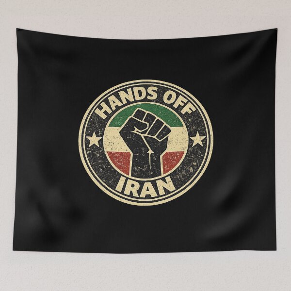 Item preview, Hands Off Iran designed and sold by DIRTYDUNNZ.
